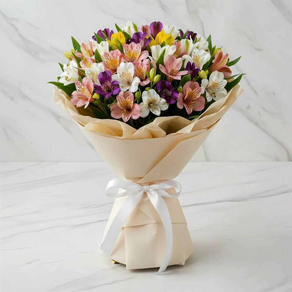 Букет цветов из: Альстромерии в Красном Пахаре