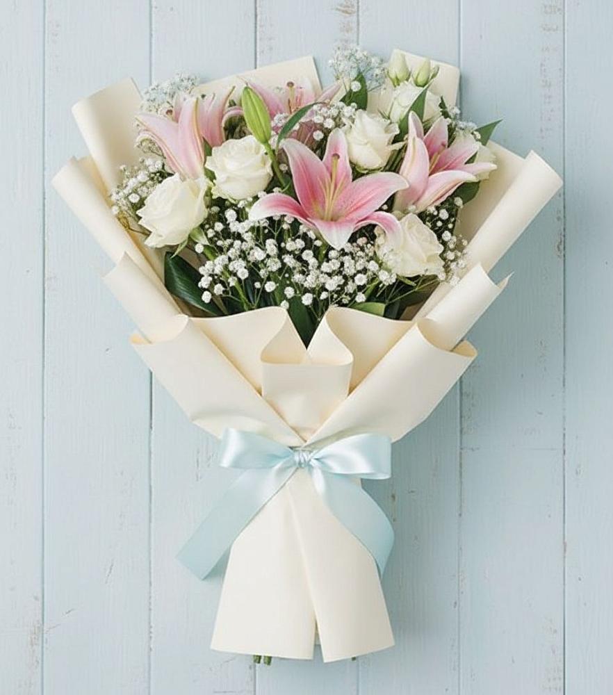 Букет цветов из: Лилии в Красном Пахаре