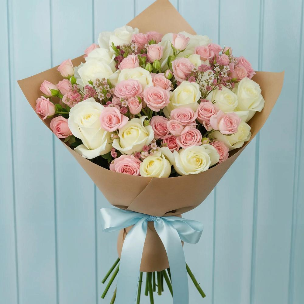 Букет цветов из: Розы в Красном Пахаре