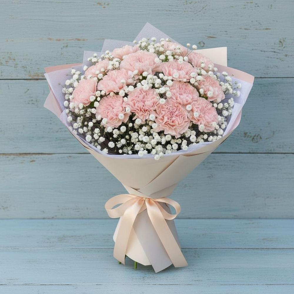 Букет цветов из: Гвоздики в Красном Пахаре