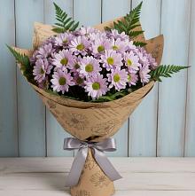 Букет цветов из:  Хризантемы #REPLACE_PRED# Красном Пахаре