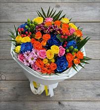 Букет цветов из:  Розы и Хризантемы в Красном Пахаре