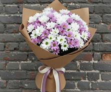 Букет цветов из:  Хризантемы #REPLACE_PRED# Красном Пахаре