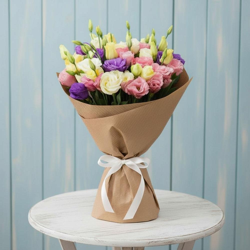 Букет цветов из: Лизиантусы в Красном Пахаре