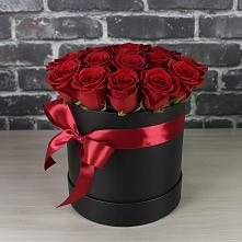 Цветочная композиция из Розы в шляпной коробке в Красном Пахаре