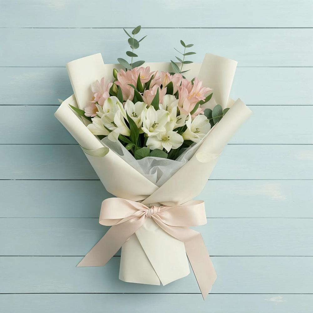 Букет цветов из: Альстромерии в Красном Пахаре