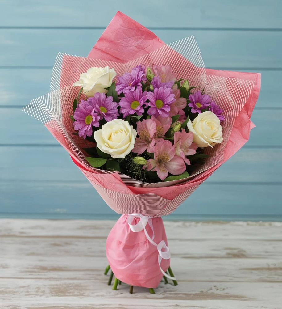 Букет цветов из: Герберы в Красном Пахаре