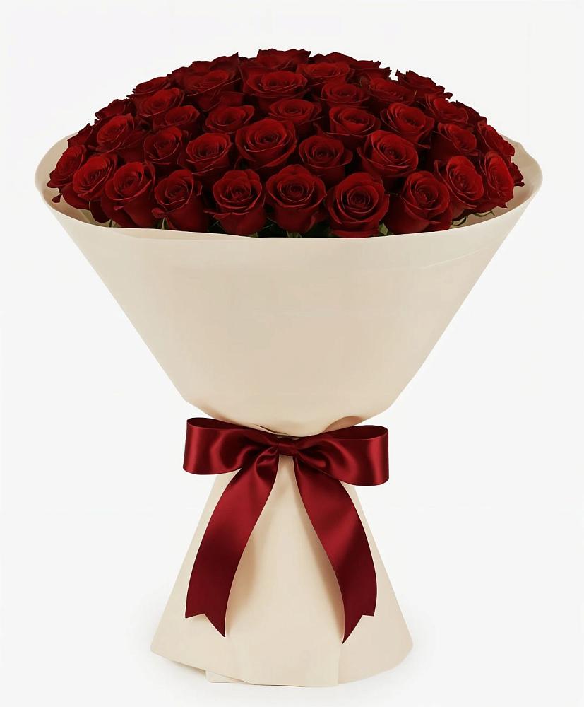 Букет 101 Бордовая роза Блэк Бакарра в Красном Пахаре