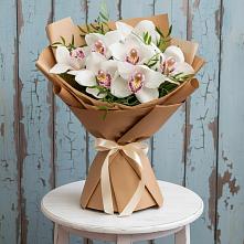 Букет цветов из:  Орхидеи и Розы в Красном Пахаре